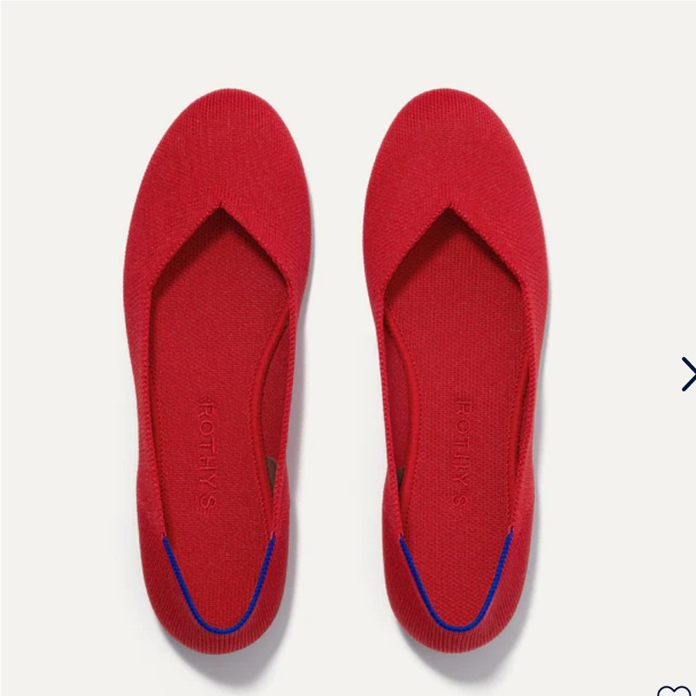 Rothy’s red round toe flats